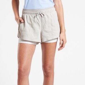 Athleta | EUC - Crest 2 in 1 Shortie - Size 12 - Birch Gray